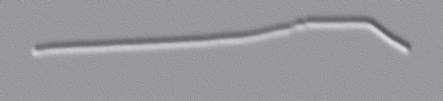 The pilot's unrolled groove on a ring band